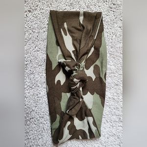 Camo Wide Tie Headband